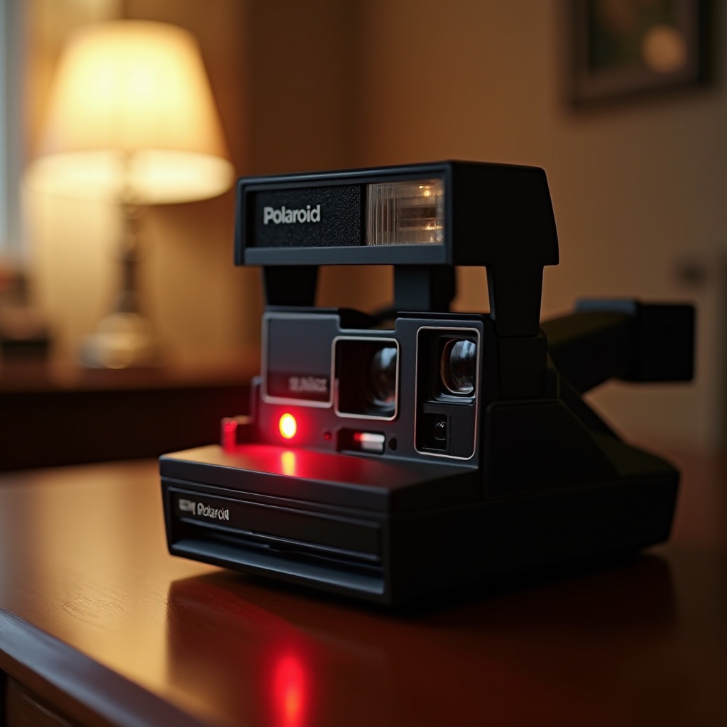why is my polaroid camera blinking red