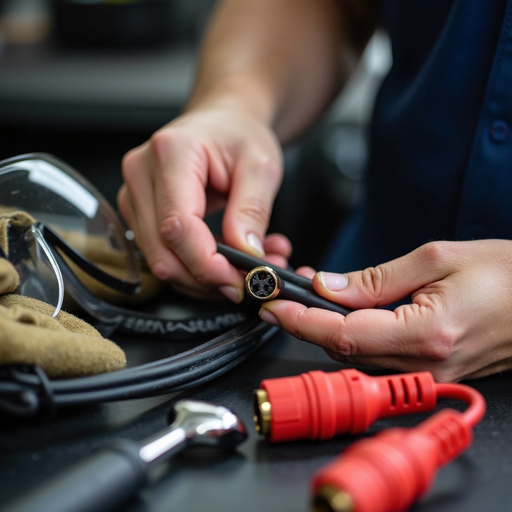 how to repair broken rca connector for backup camera
