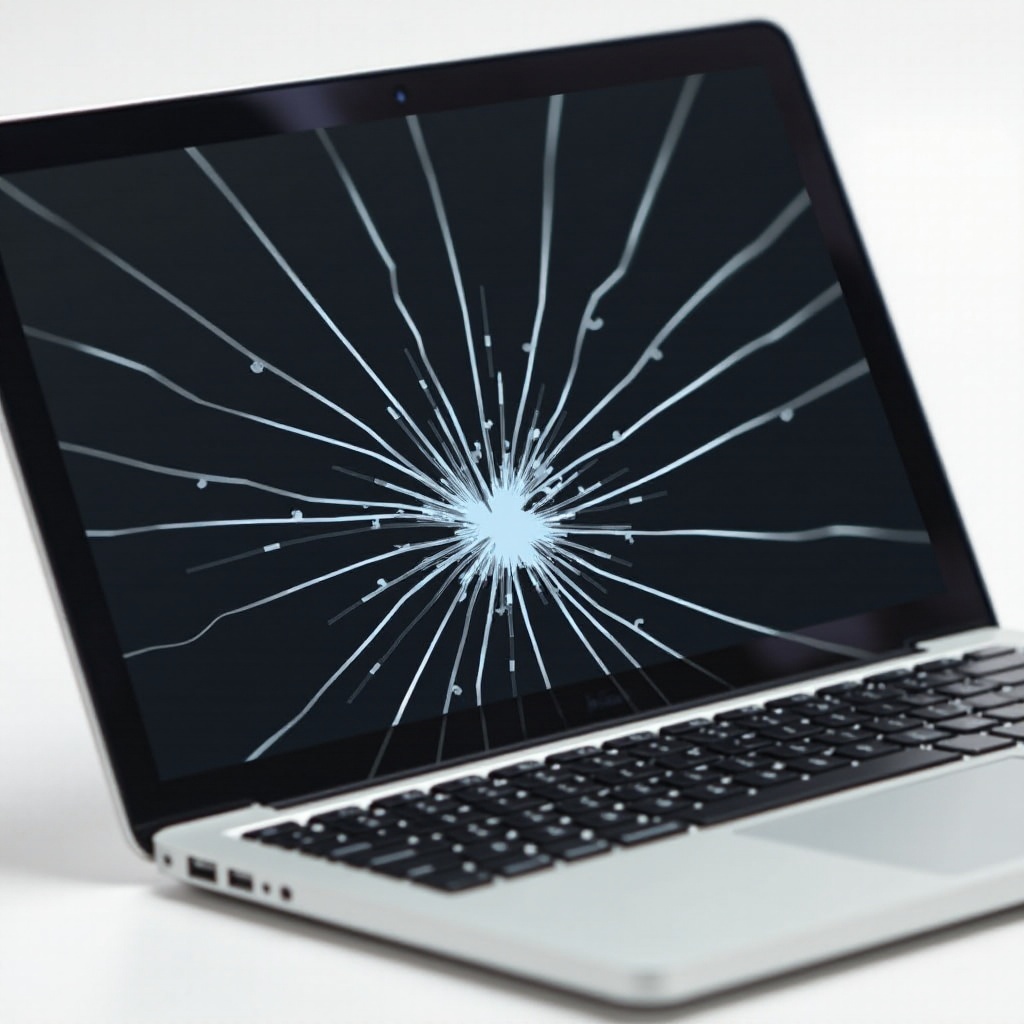 покварен екран макбука