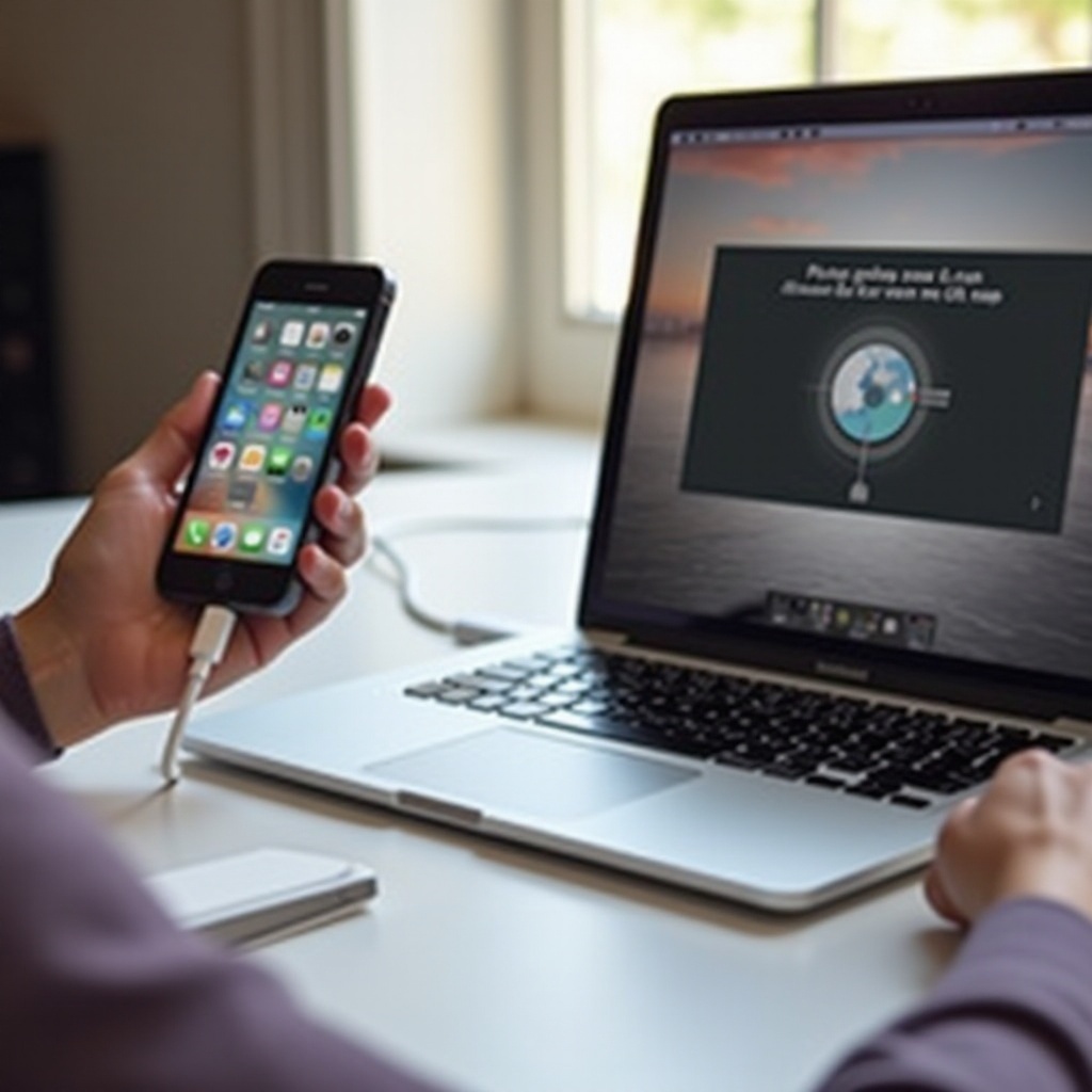můžu připojit svůj iPhone k mému MacBooku pomocí kabelu