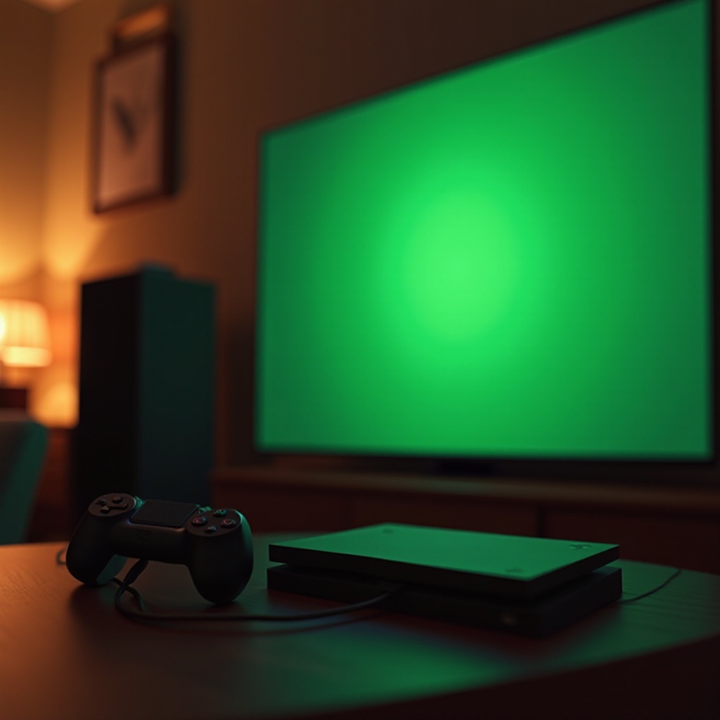 зелени екран playstation 5
