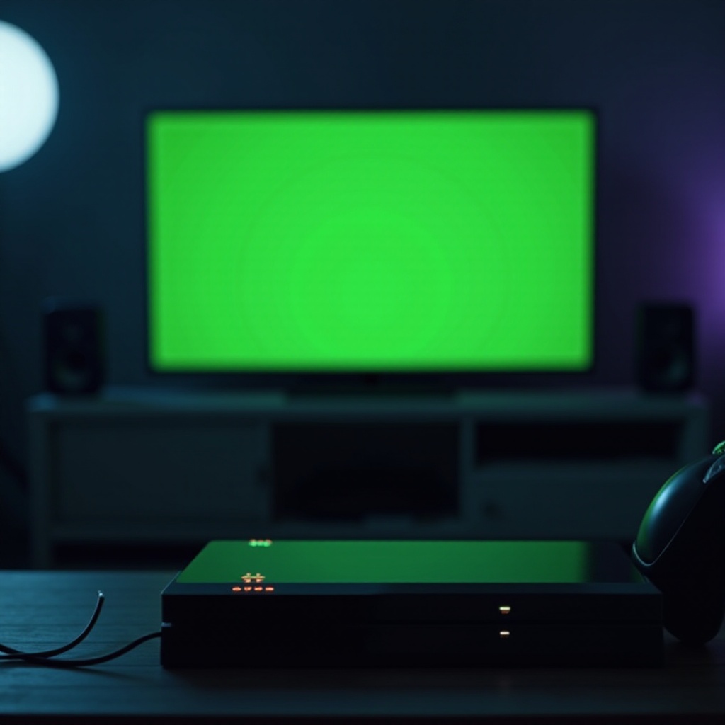 зеленый экран playstation 5