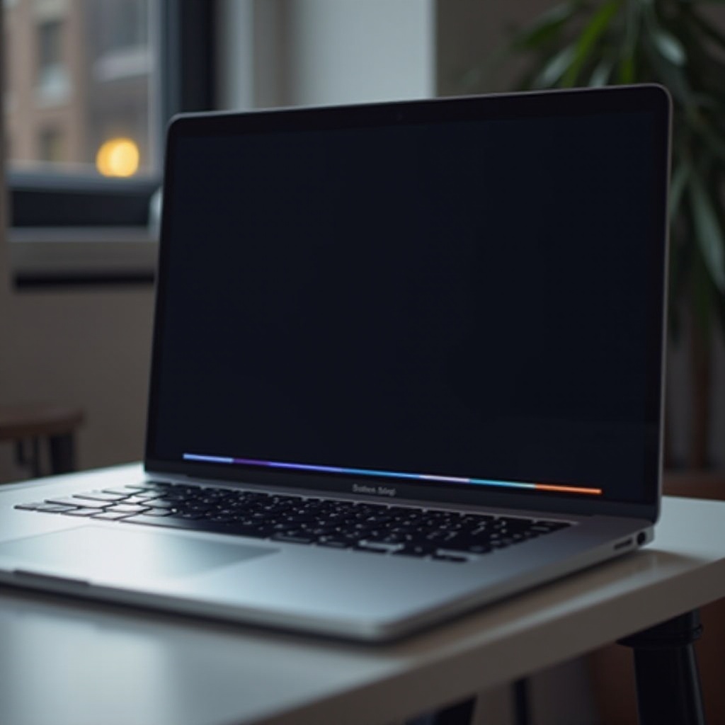 тъчбарът на macbook pro не свети