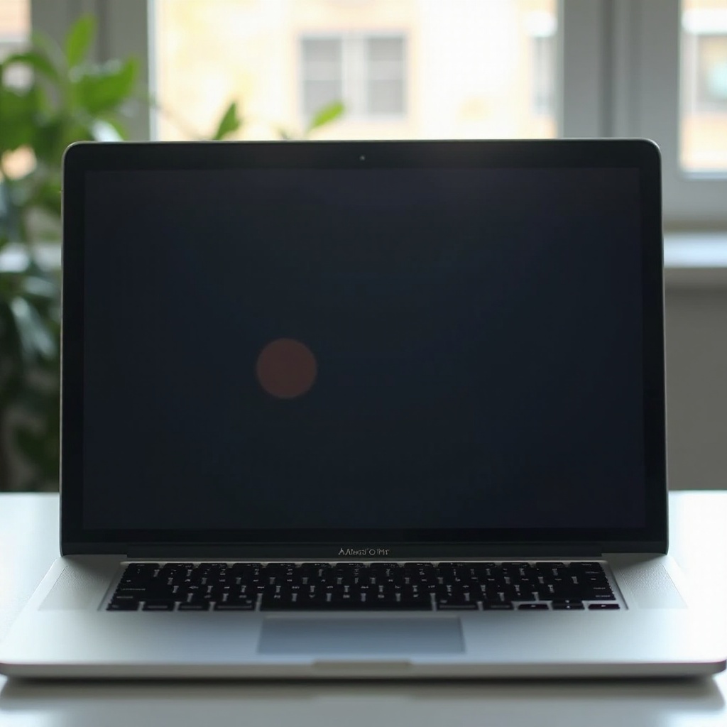 ciemne plamy na ekranie macbooka pro