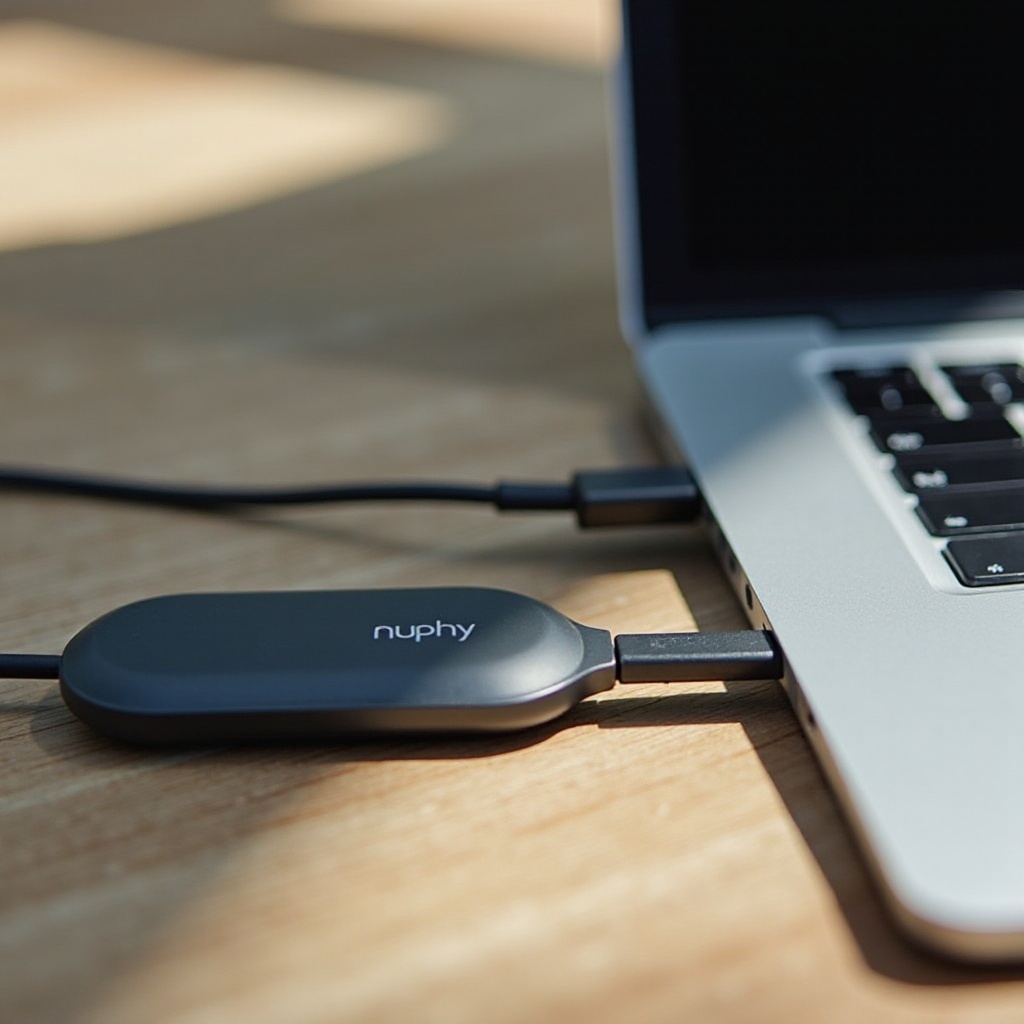 как да свържете nuphy halo75 чрез кабел към macbook