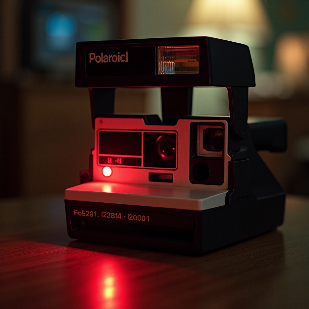 لماذا تومض كاميرا البولارويد باللون الأحمر
