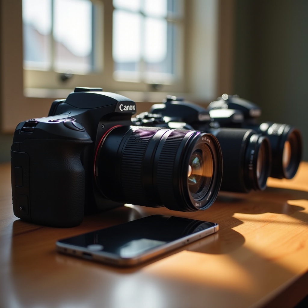 dslr camera that connects to iphone