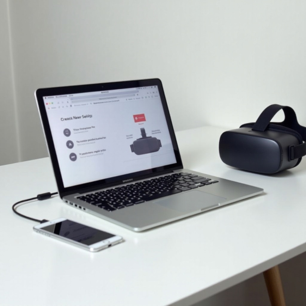 jak przesyłać Oculus Quest 3 na MacBooka Air