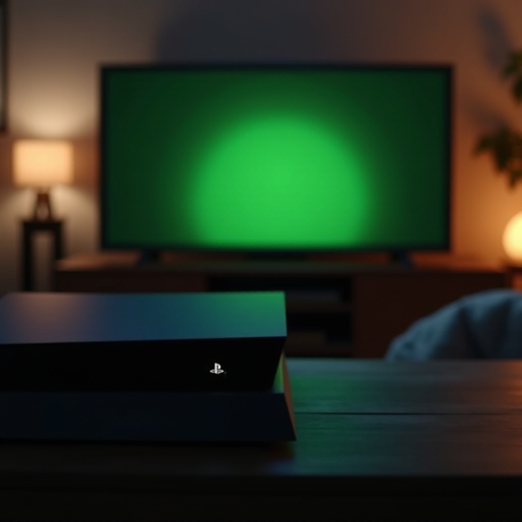 зелен екран playstation 5