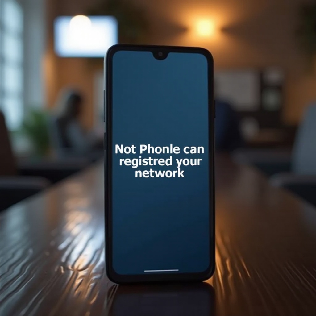 můj telefon říká, že není registrován v síti