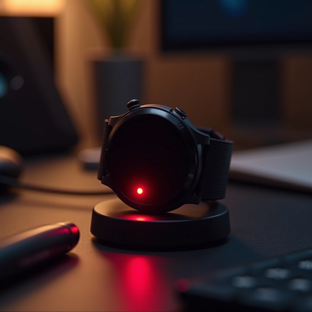 nabíječka hodinek Samsung bliká červeně