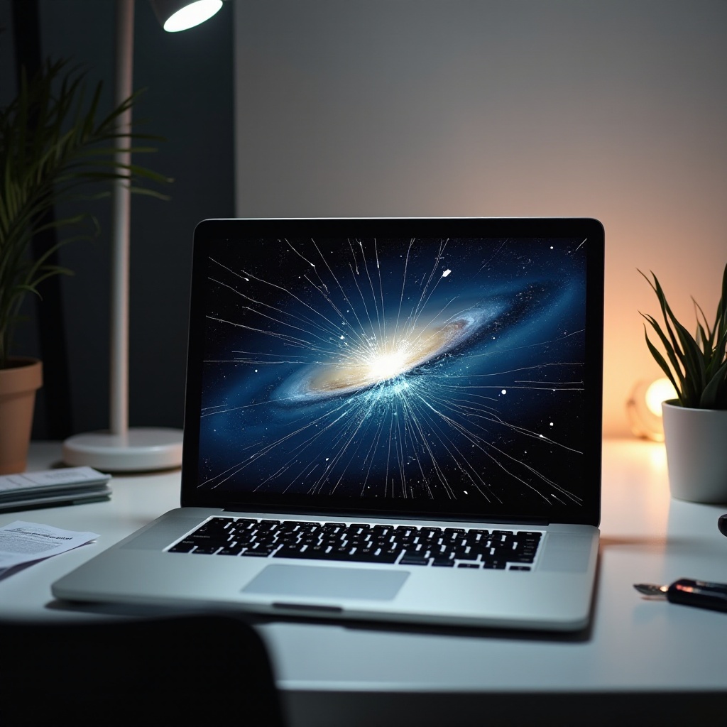 rozbitý displej macbooku