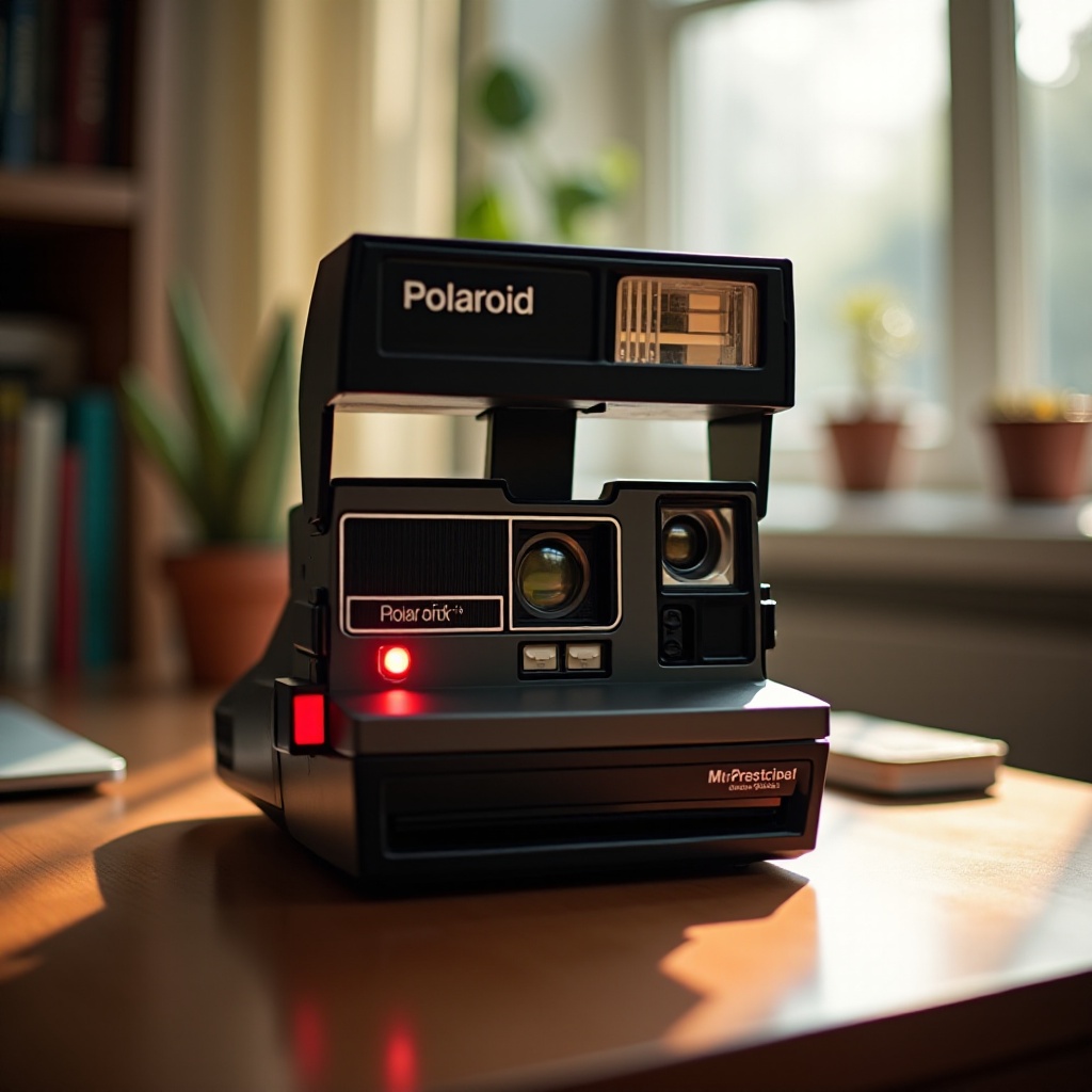 de ce camera mea polaroid clipește roșu