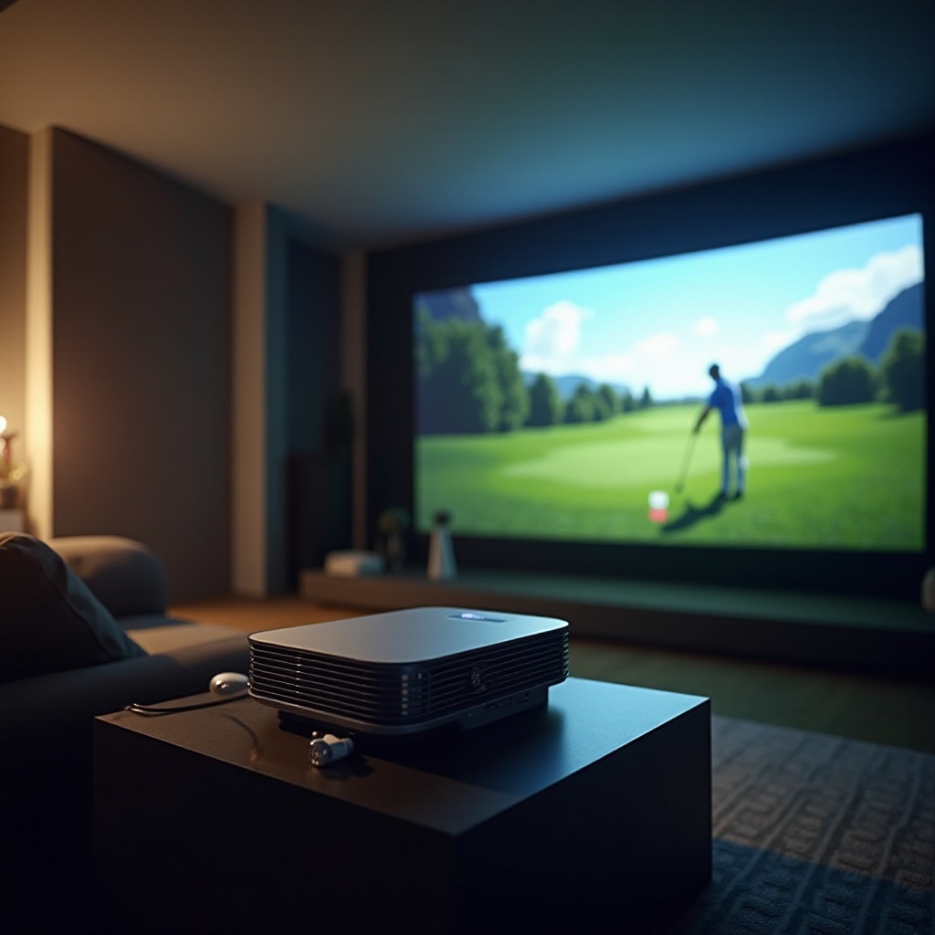nejlepší levný projektor pro golfový simulátor