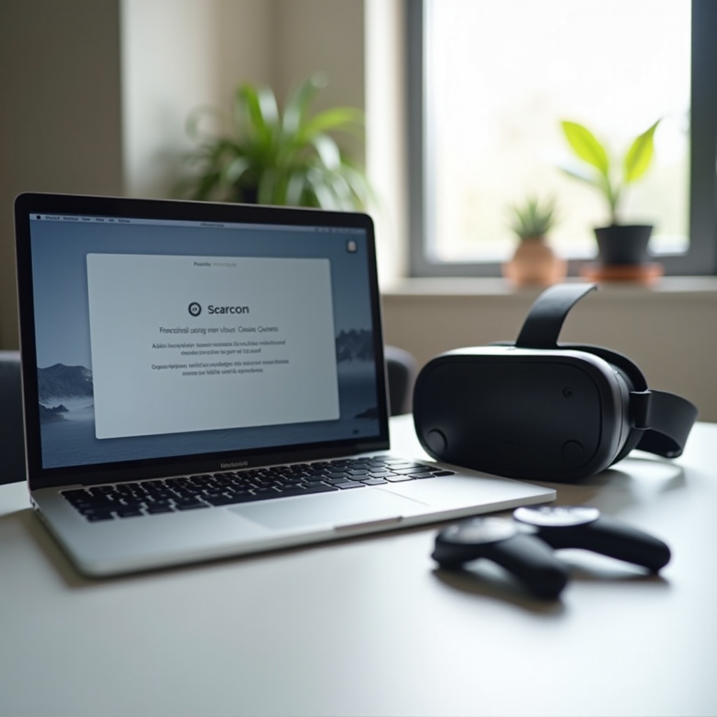 jak vysílat Oculus Quest 3 na MacBook Air