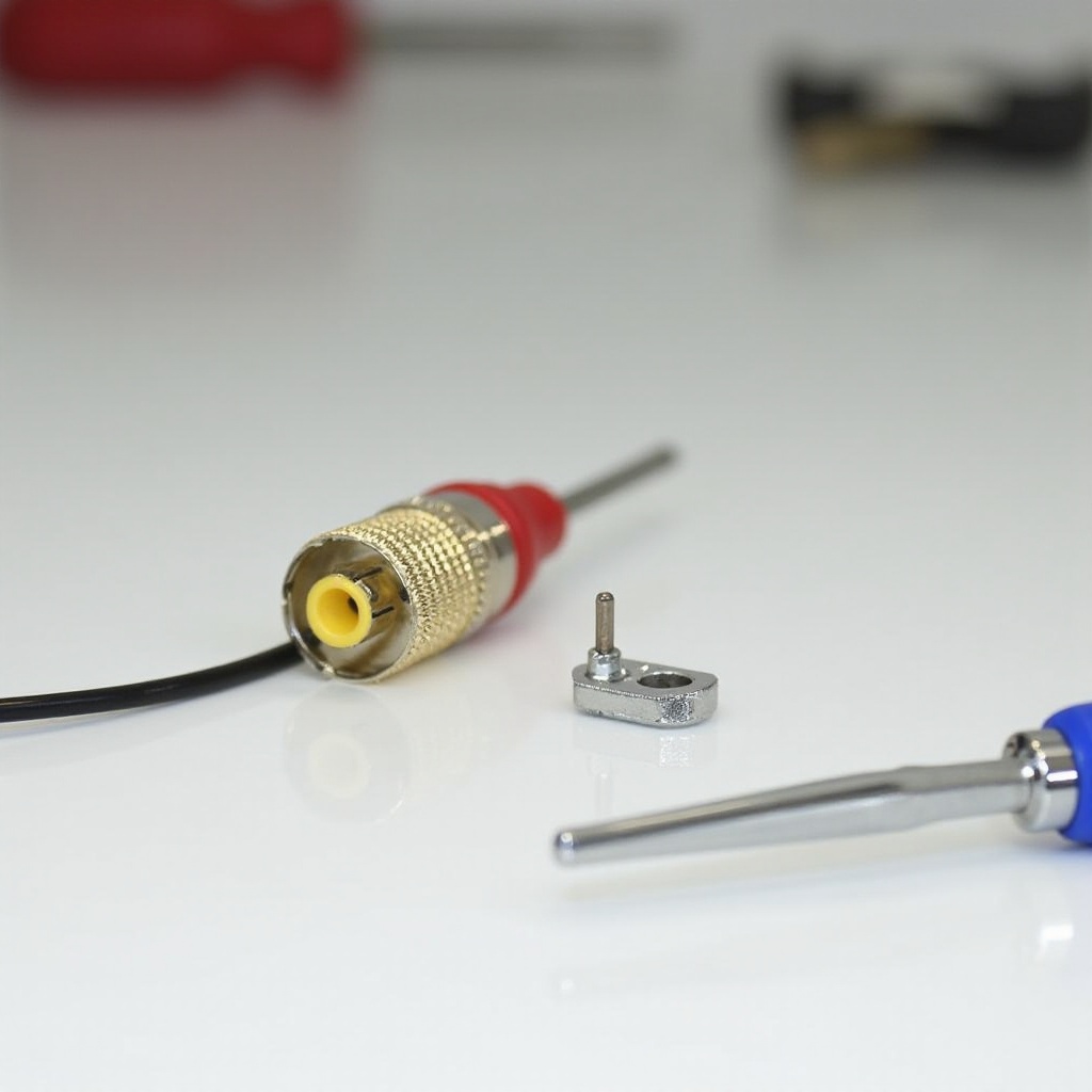 как починить сломанный разъем RCA для камеры заднего вида