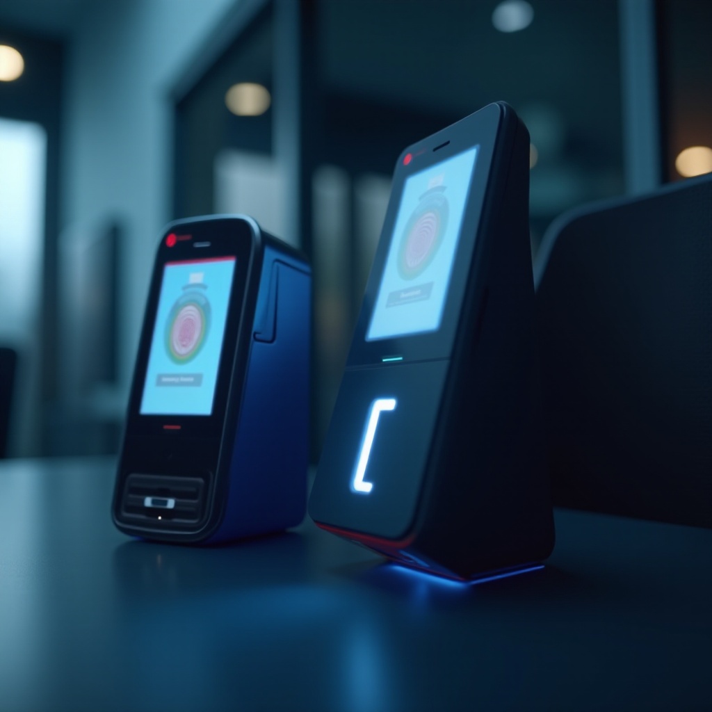 сканиращите устройства използват пръстови отпечатъци и скенери на ириса за идентифициране на лица